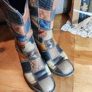 Vintage Patchwork boots